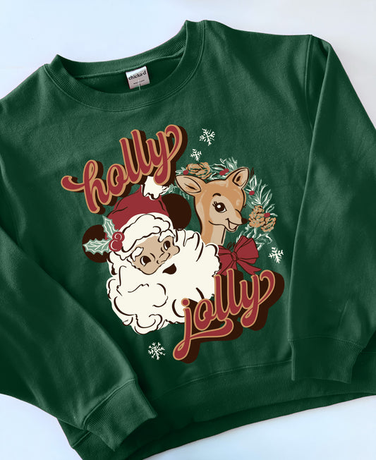 Jolly Ol' St. Nick Old School Crewneck- PREORDER