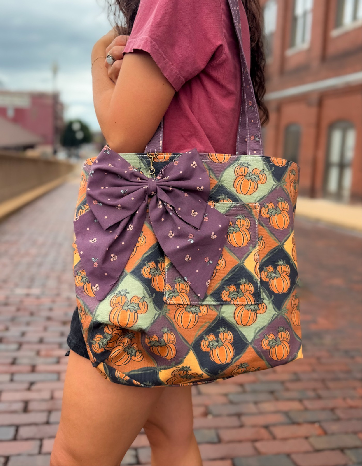 Large Bow - Berry Buckle Gingham - PREORDER