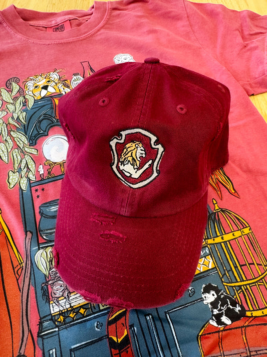 Lion Emblem Hat - Maroon
