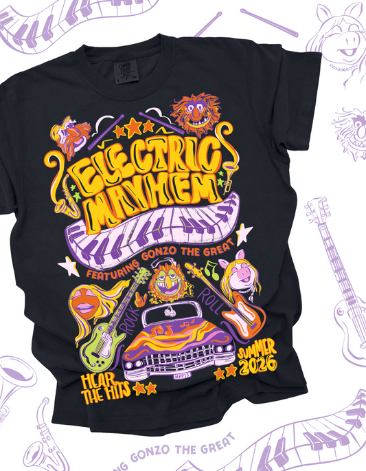Electric Mayhem Tour CC Tee - Black - PREORDER