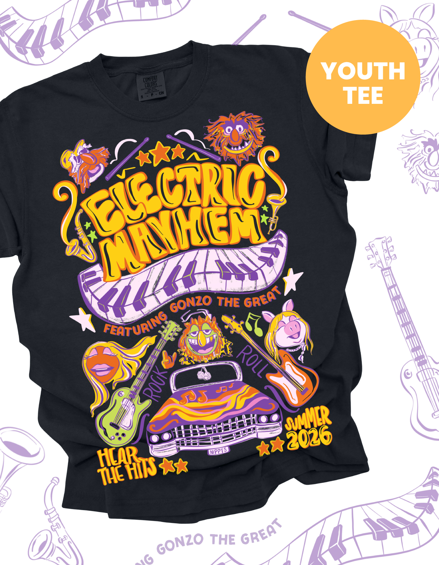 YOUTH Electric Mayhem On Tour CC Tee - Black