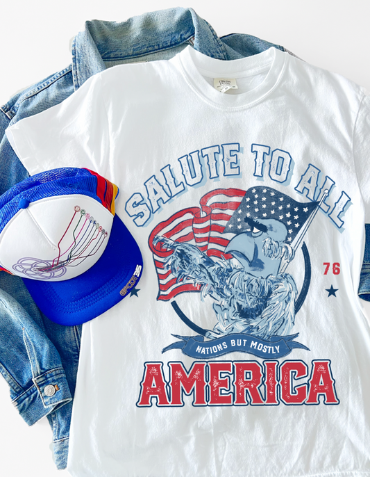 Sam Eagle CC Tee - White - PREORDER