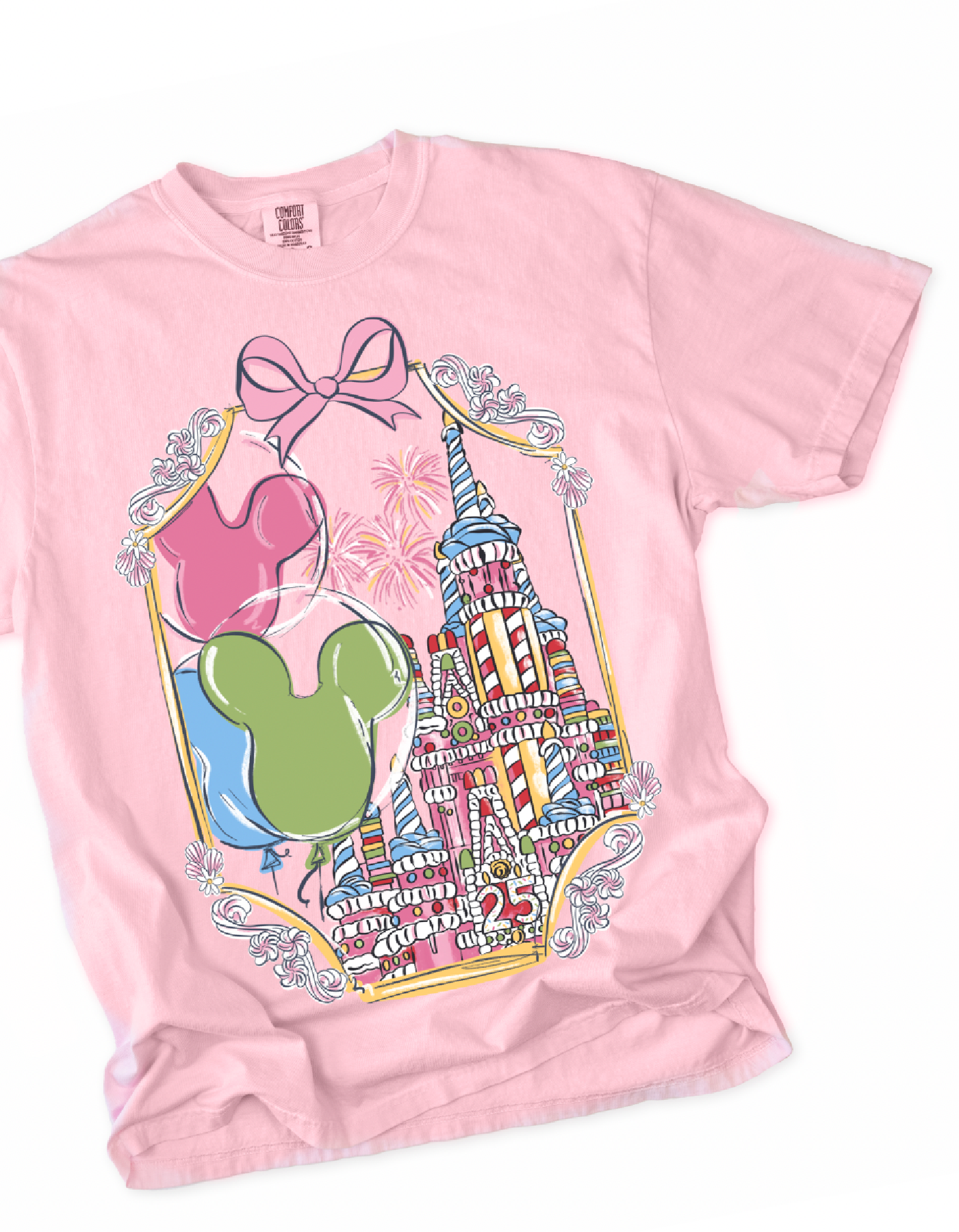 Birthday Cake Castle Tee - Blossom - PREORDER