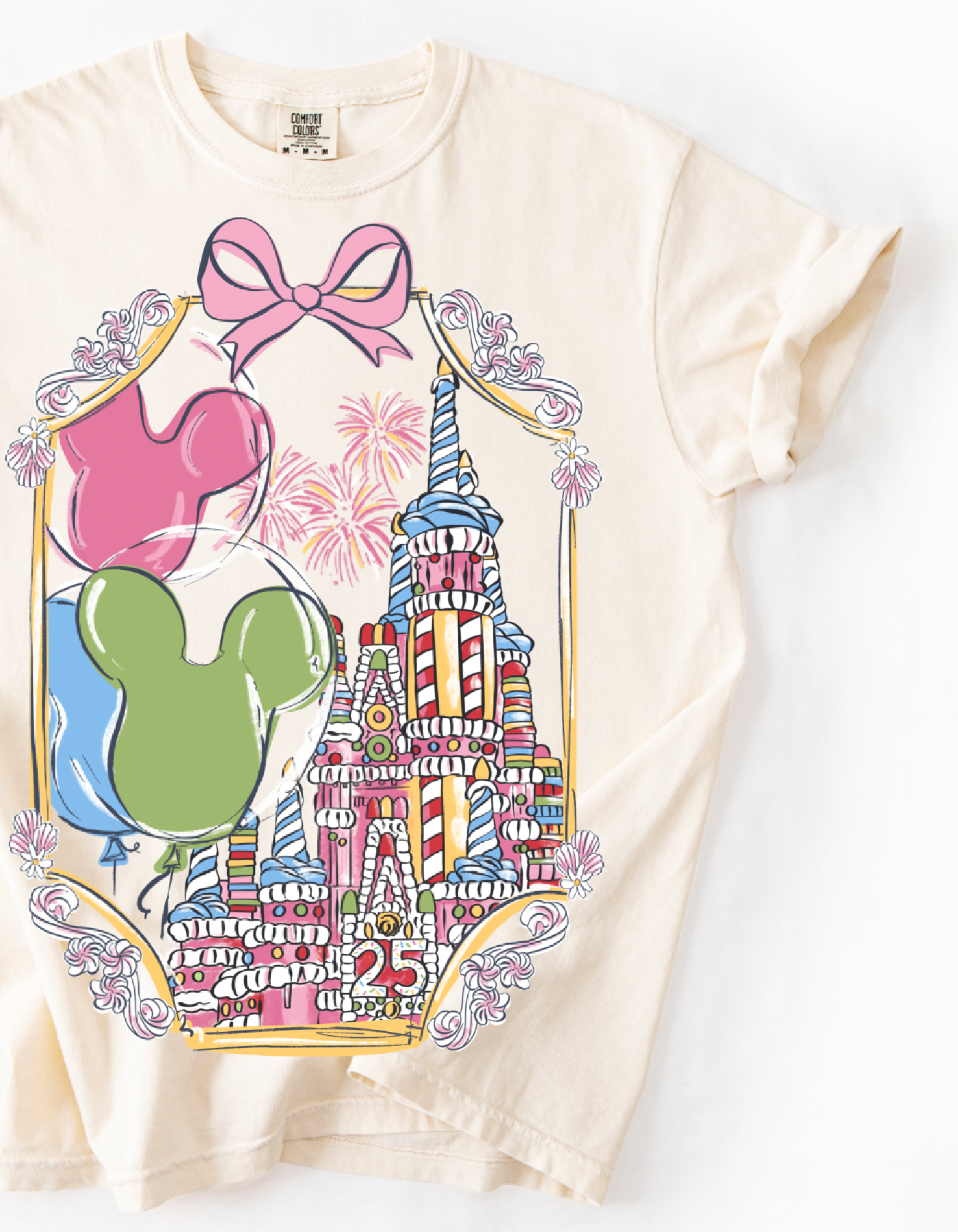 Birthday Cake Castle Tee - Ivory - PREORDER