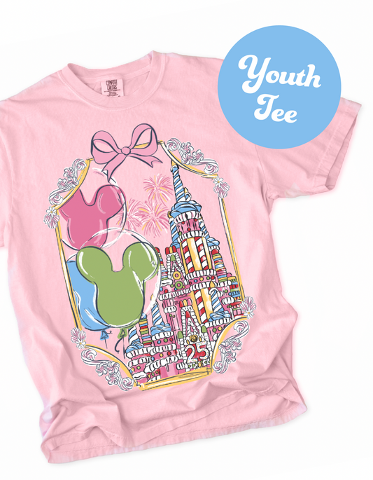 YOUTH Birthday Cake Castle Tee - Blossom - PREORDER