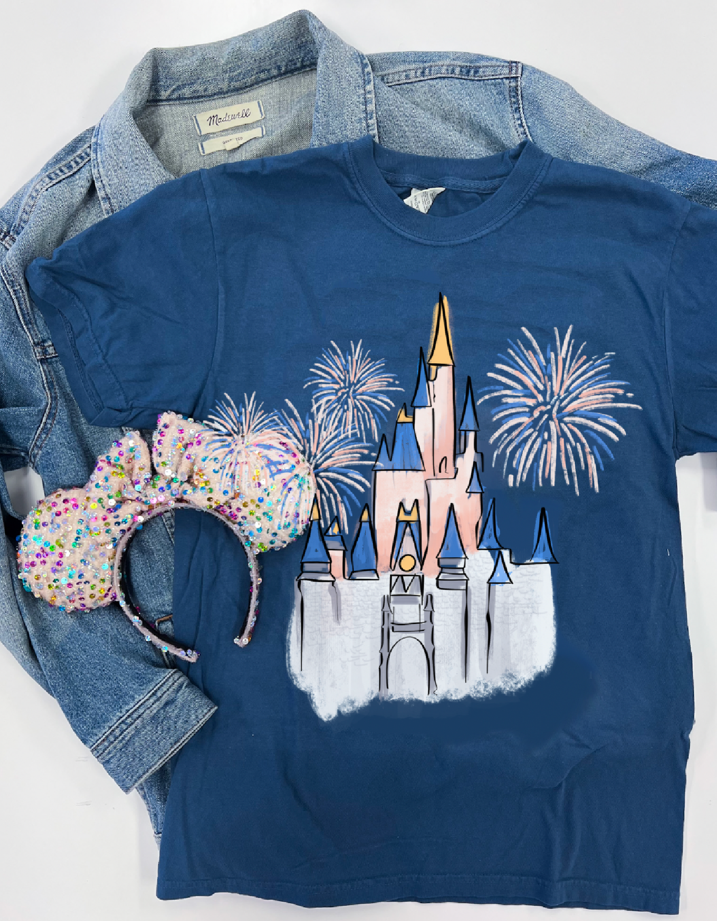 OG Classic Castle Tee - Navy - PREORDER