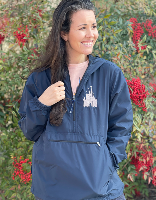 Classic Castle Rain Jacket - Navy - PREORDER