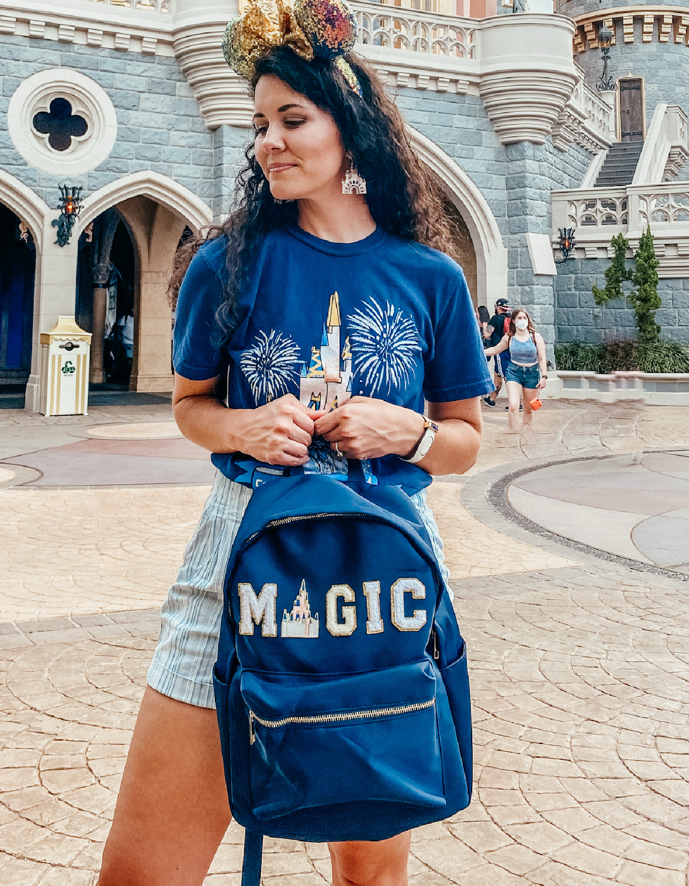 Magic Patched Backpack - Navy - PREORDER