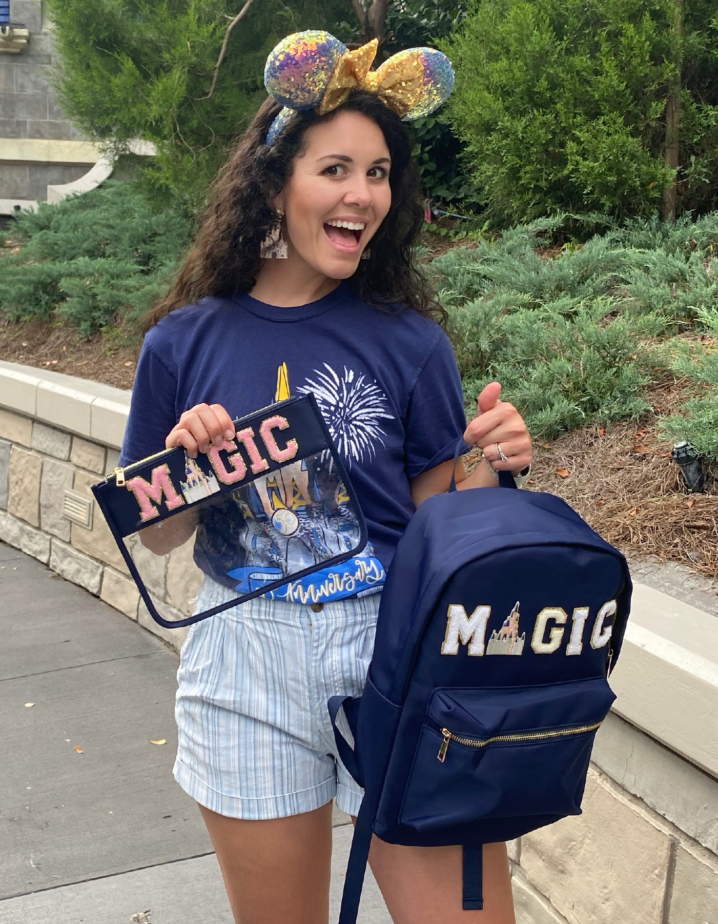 Magic Patched Backpack - Navy - PREORDER