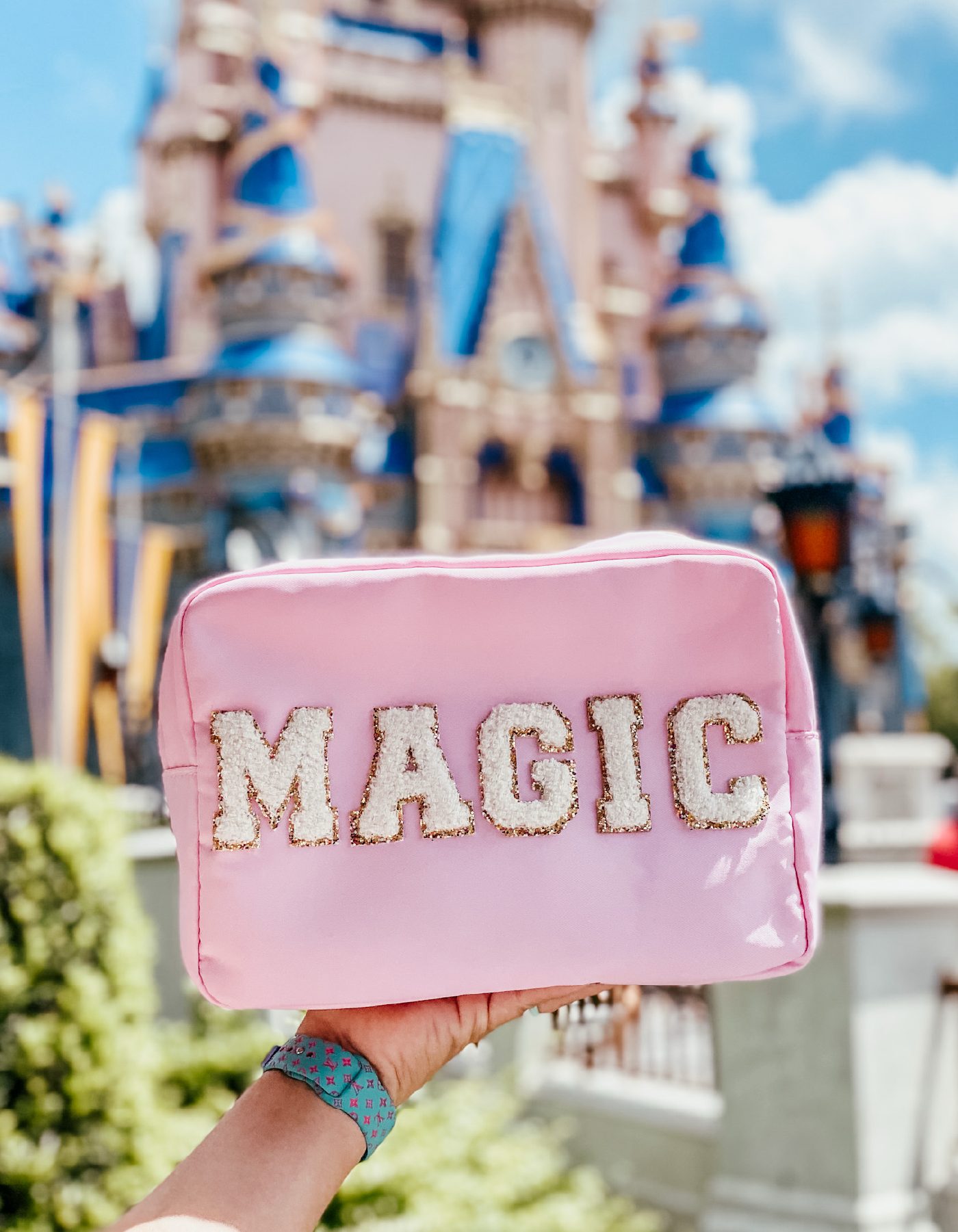 Magic Patched Pouch - Pink - PREORDER