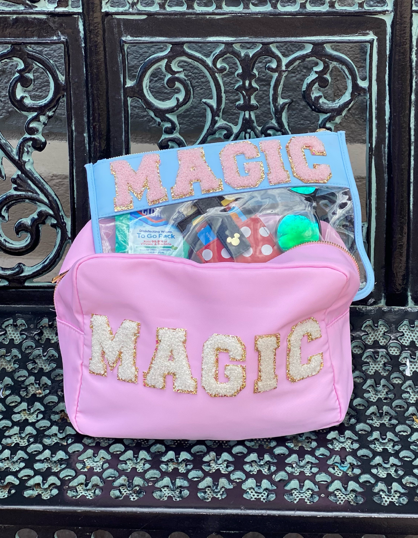 Magic Patched Pouch - Pink - PREORDER