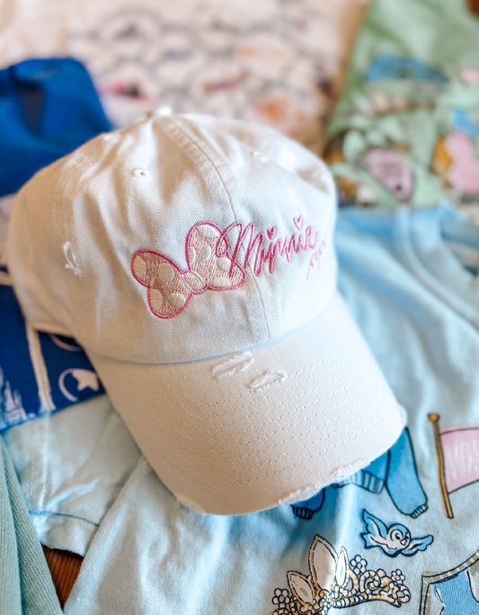 Autograph Bow Hat - White