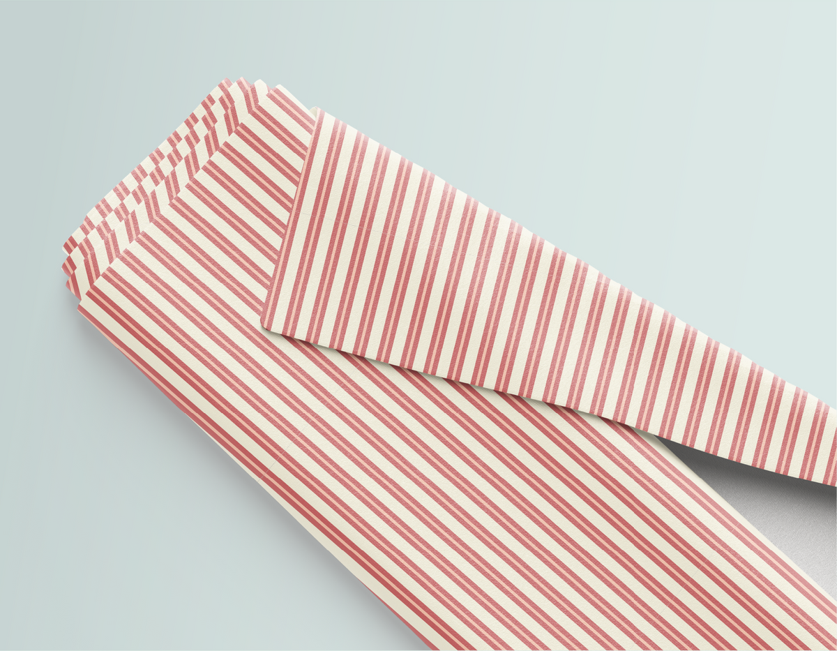 Mauve Stripe Fabric - PREORDER
