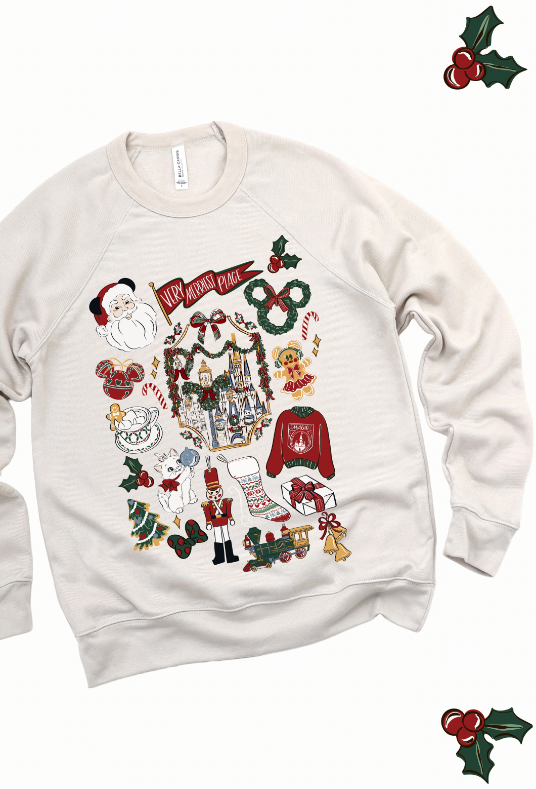Merriest Sketch Sweatshirt - Heather Dust - PREORDER