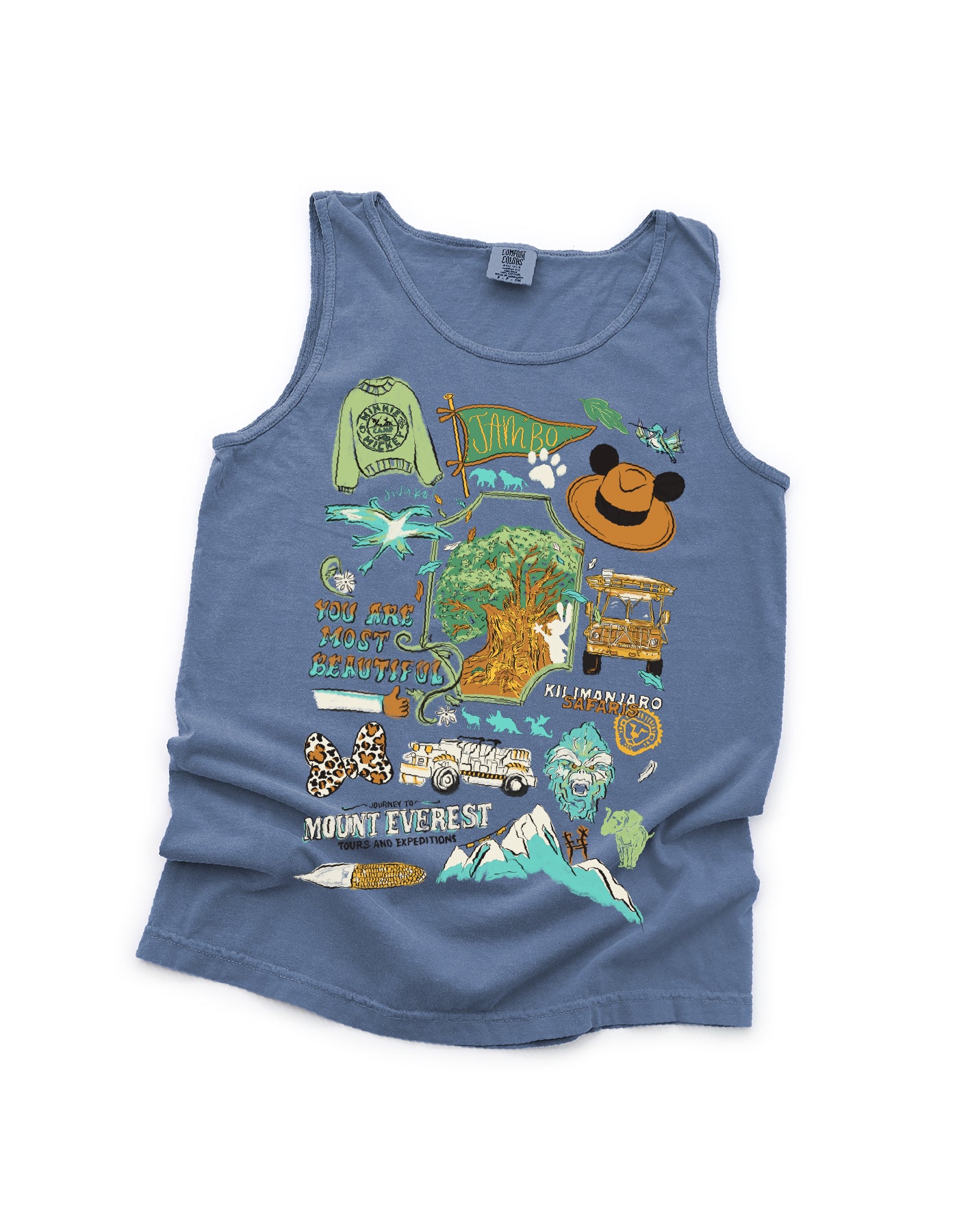 Most Adventurous Sketch CC Tank - Blue Jean