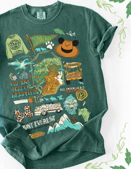 Most Adventurous Sketch CC Tee - Blue Spruce - PREORDER