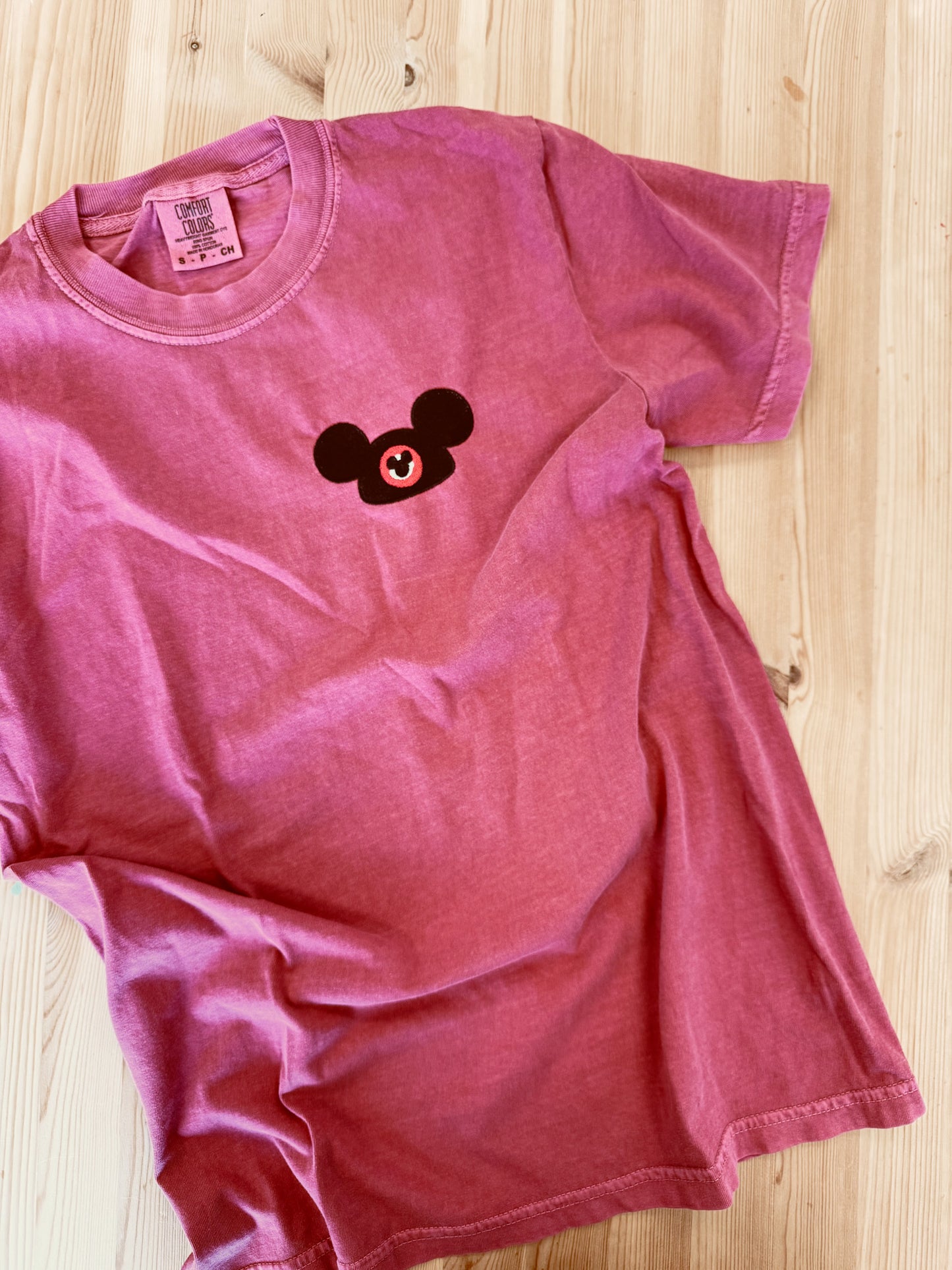 Mouse Ears Pocket Tee - Crimson