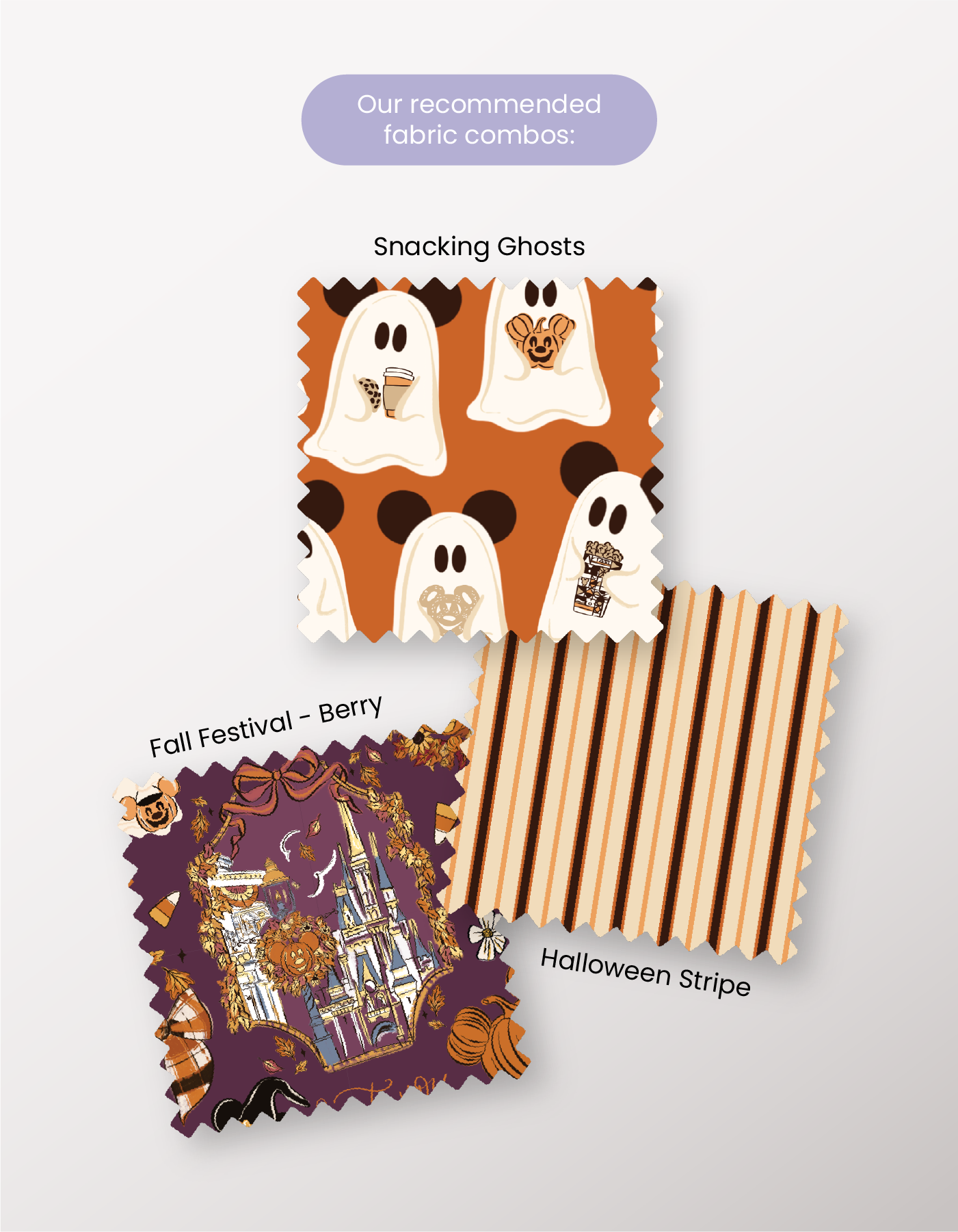 Snacking Ghosts Fabric - PREORDER