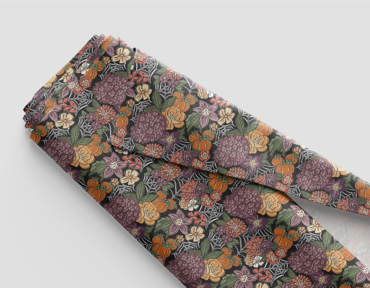 Spooky Floral Noir Fabric - PREORDER