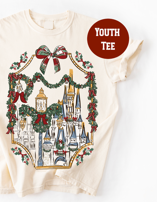 Very Merry Park Snap YOUTH Tee - Natural - PREORDER