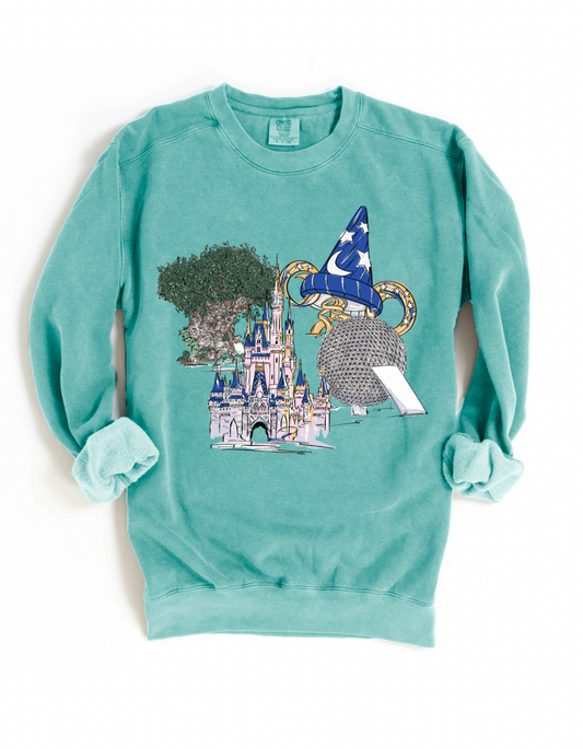 Parks Icons Technicolor CC Sweatshirt - S + 3XL