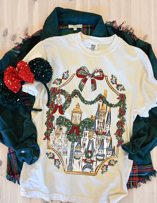 Very Merry Park Snap CC Tee- Ivory- PREORDER
