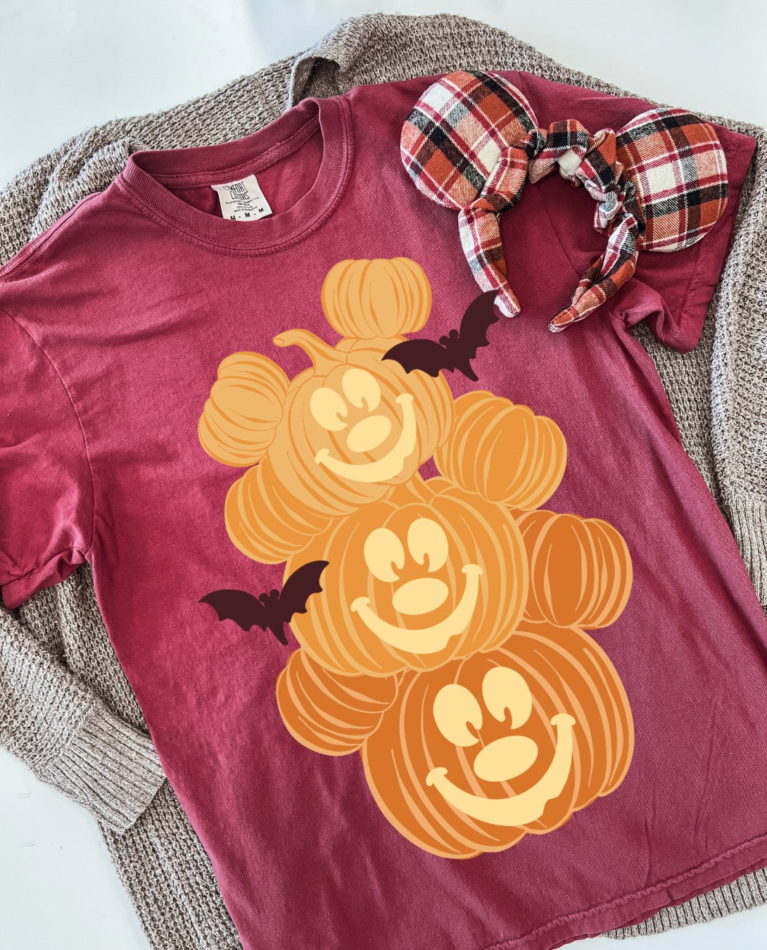 Pumpkin Stack Tee - Chili - PREORDER
