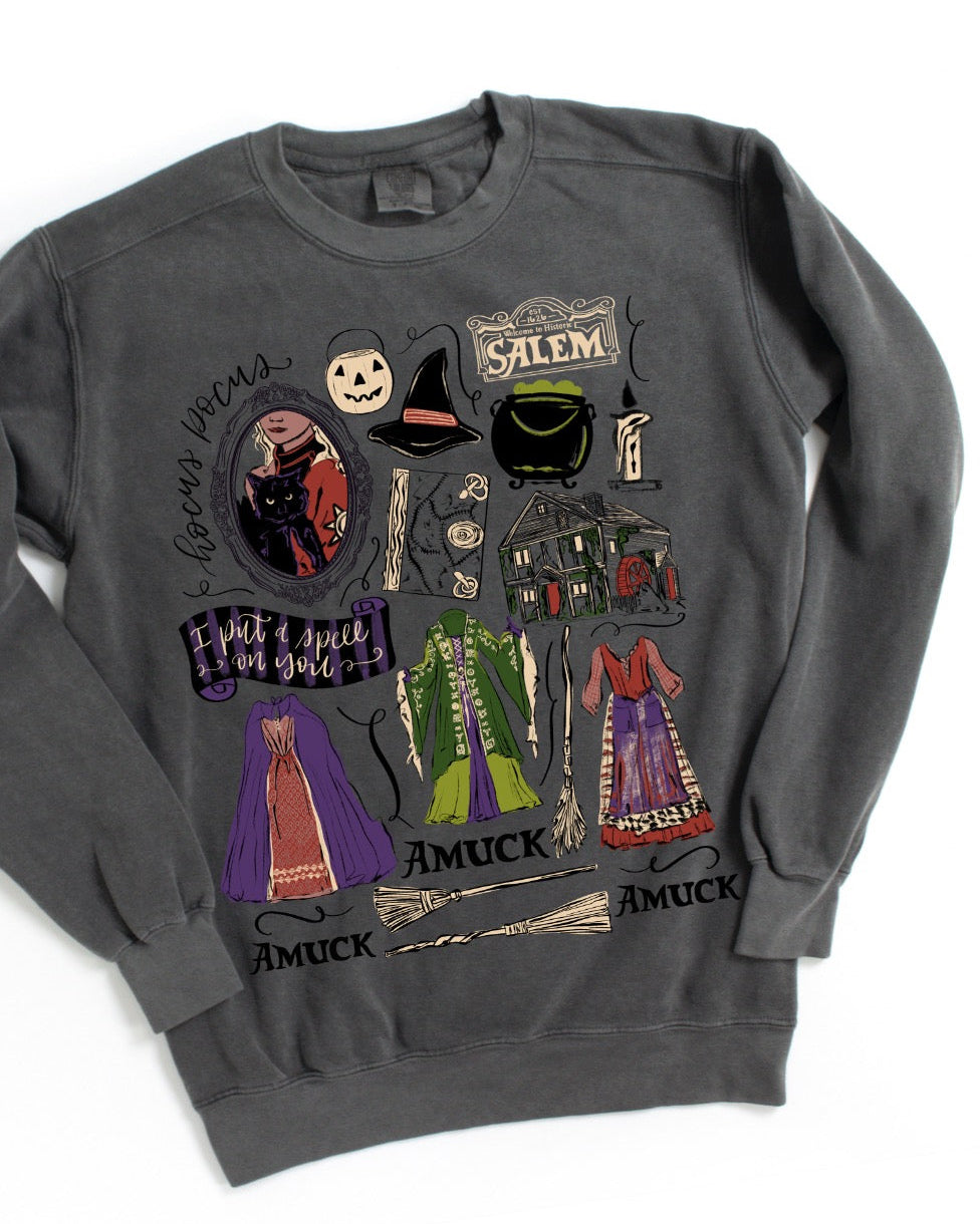 Hocus Pocus Sketch Sweatshirt - S+M