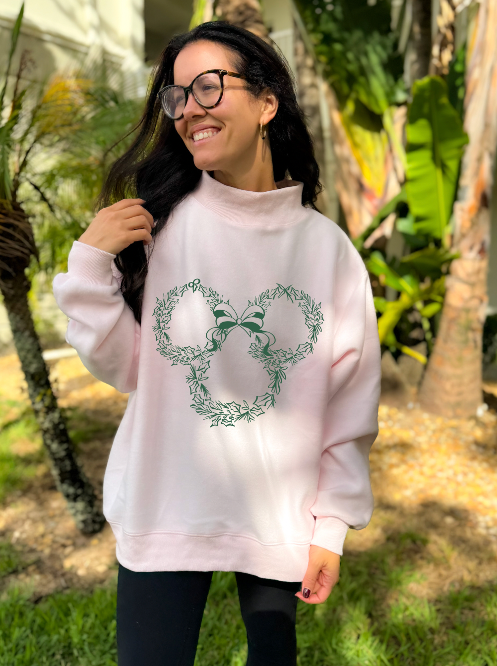Retro Holiday Reversible Mockneck Sweatshirt - PREORDER