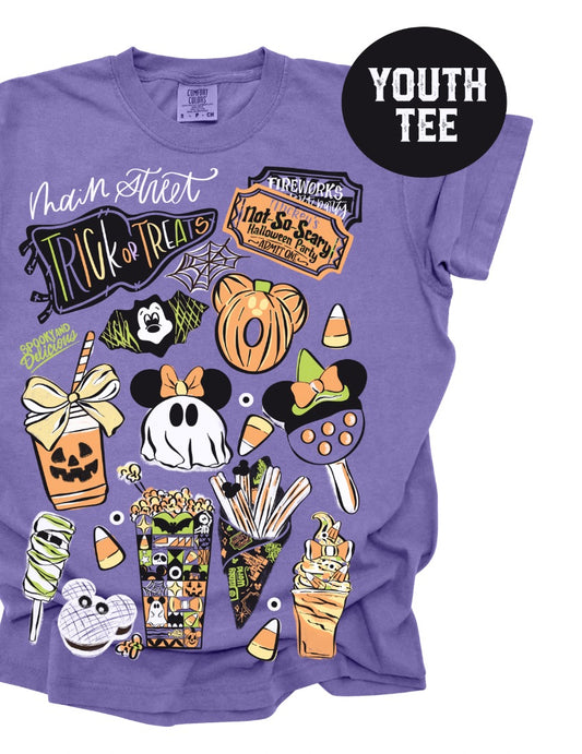 YOUTH Main Street Trick or Treats CC Tee - YS