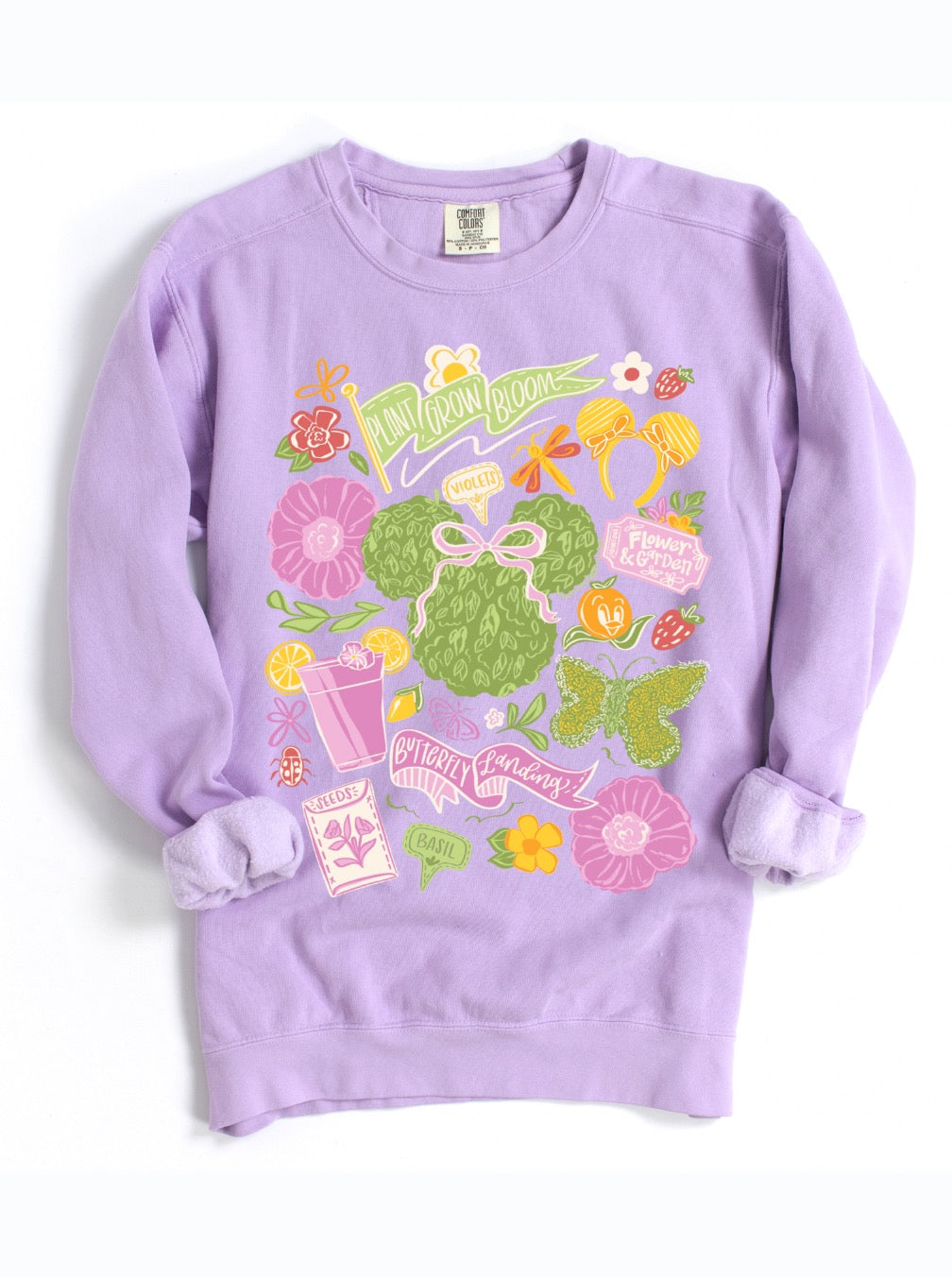 Flower and Garden Sketch CC Sweatshirt - S,M,XL