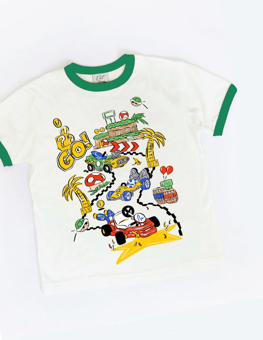 Ready, Set, Let's Go Racing Ringer Tee - PREORDER