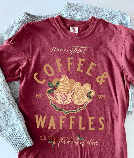 Holiday Coffee and Waffles CC Tee - PREORDER
