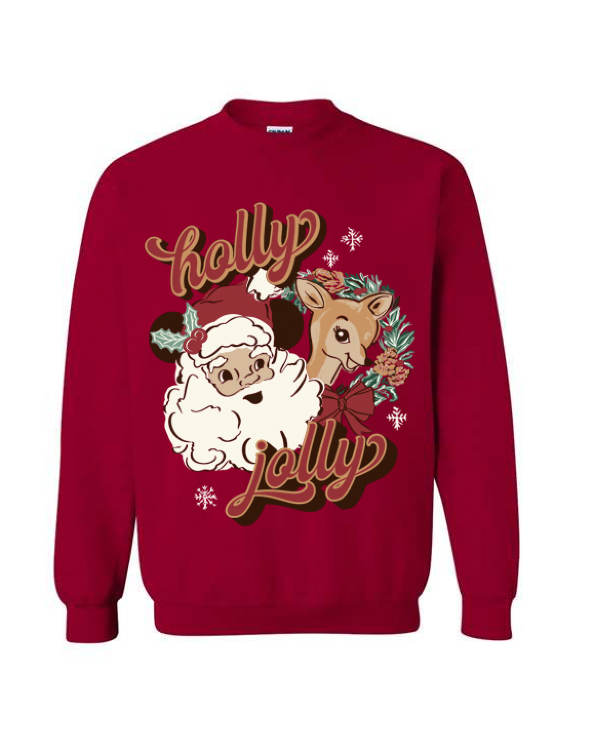 Jolly Ol' Saint Nick Sweatshirt - Red - PREORDER