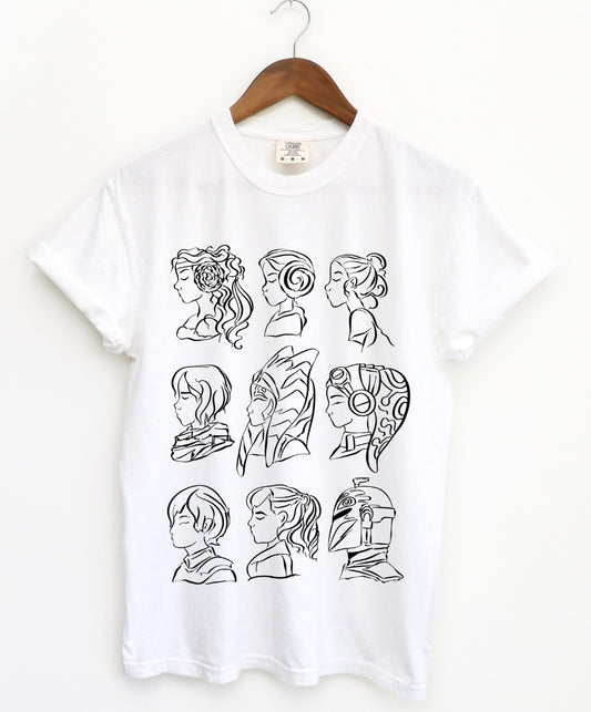 B+W Women of the Galaxy CC Tee - M-3XL