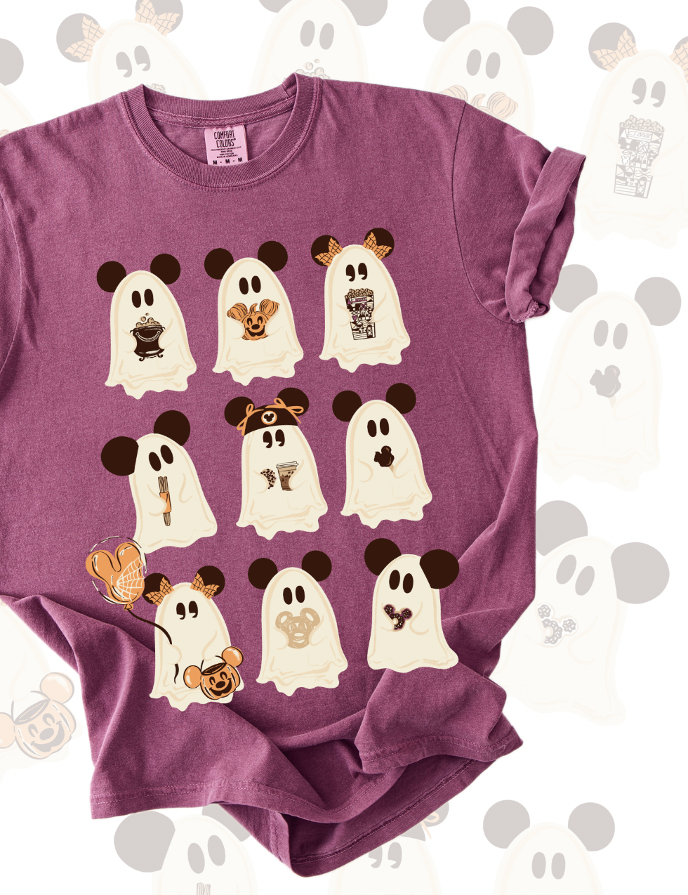 *NEW* Fall Ghost CC Tee - Berry