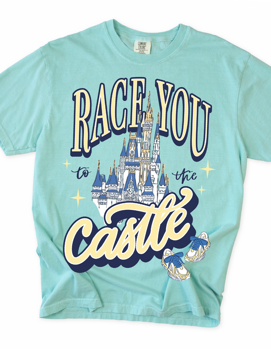 Race You To The Castle Tee - Chalky Mint - PREORDER