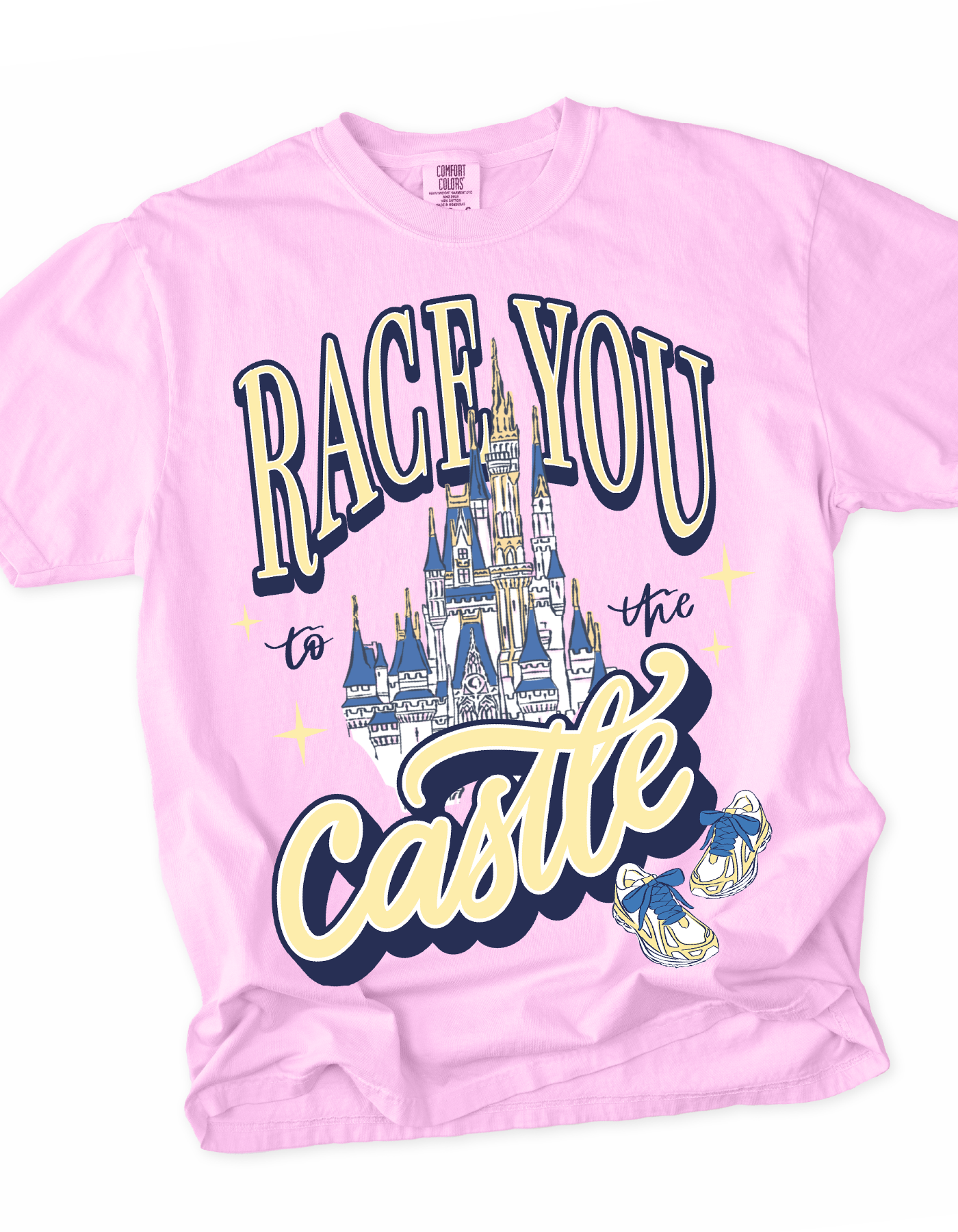 Race You To The Castle Tee - Rose Quartz - PREORDER