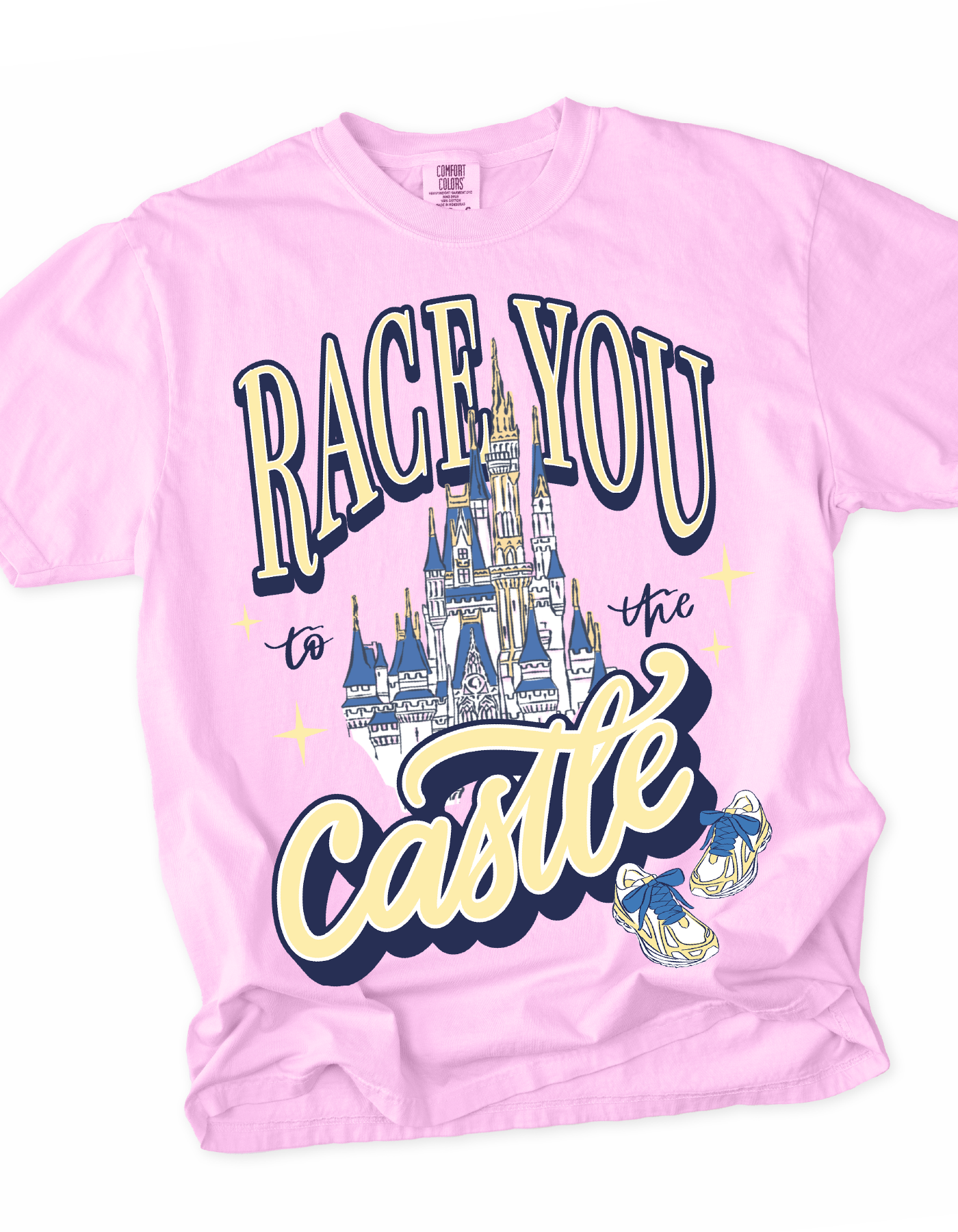 Race You To The Castle Tee - Rose Quartz