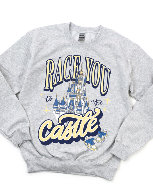 Race You To The Castle Sweatshirt - Ash Gray - PREORDER