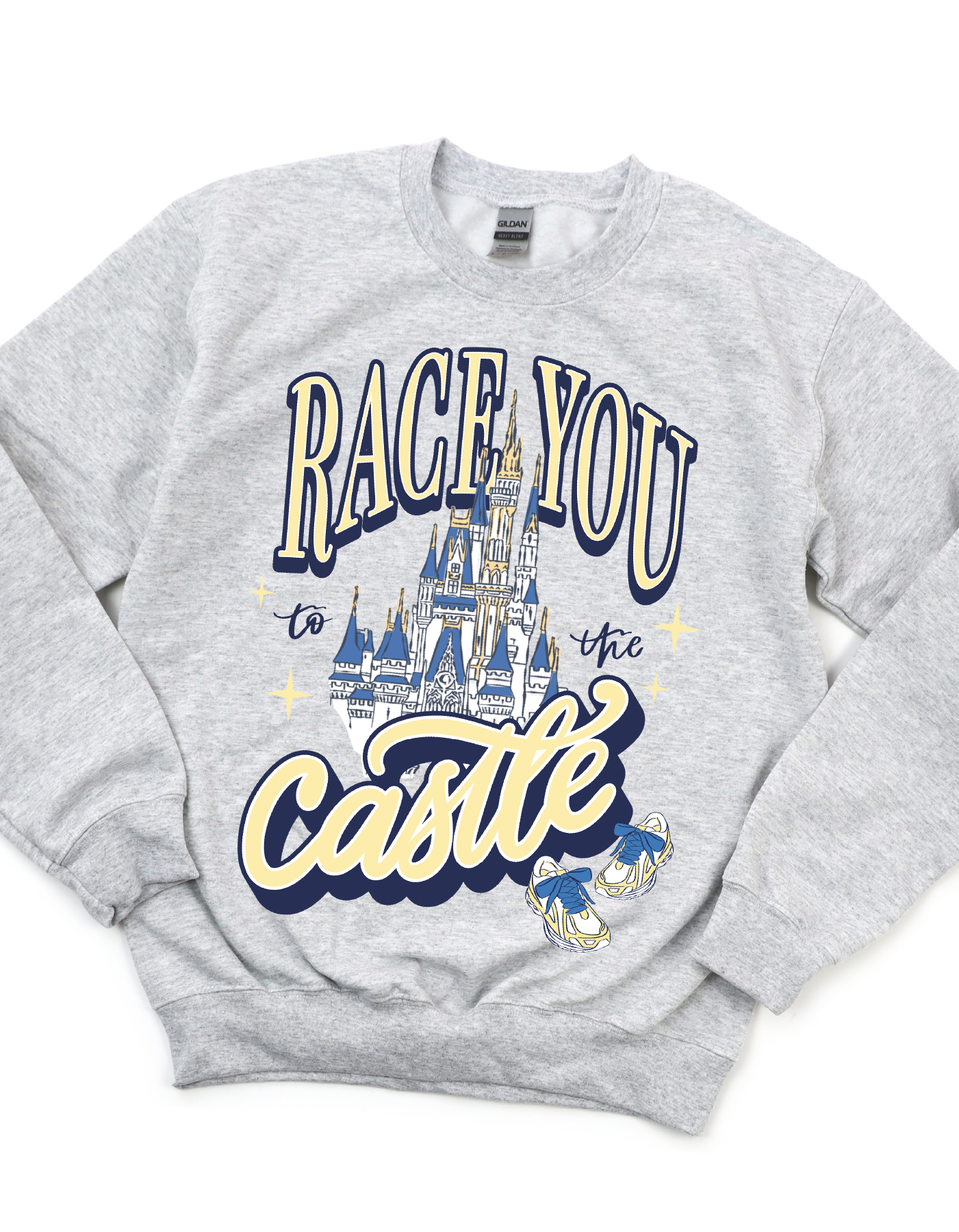 Race You To The Castle Sweatshirt - Ash Gray