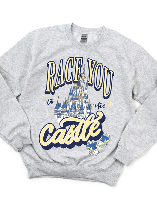 Race You To The Castle Sweatshirt - Ash Gray - PREORDER
