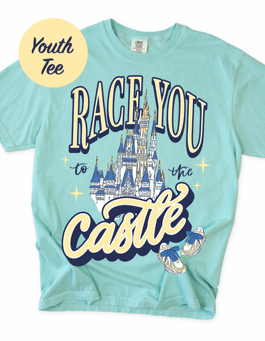 YOUTH Race You To The Castle Tee - Chalky Mint - PREORDER