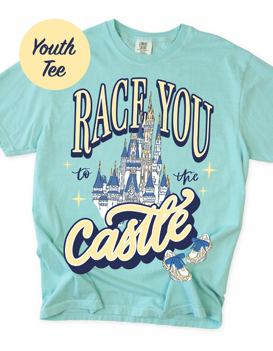 YOUTH Race You To The Castle Tee - Chalky Mint - PREORDER