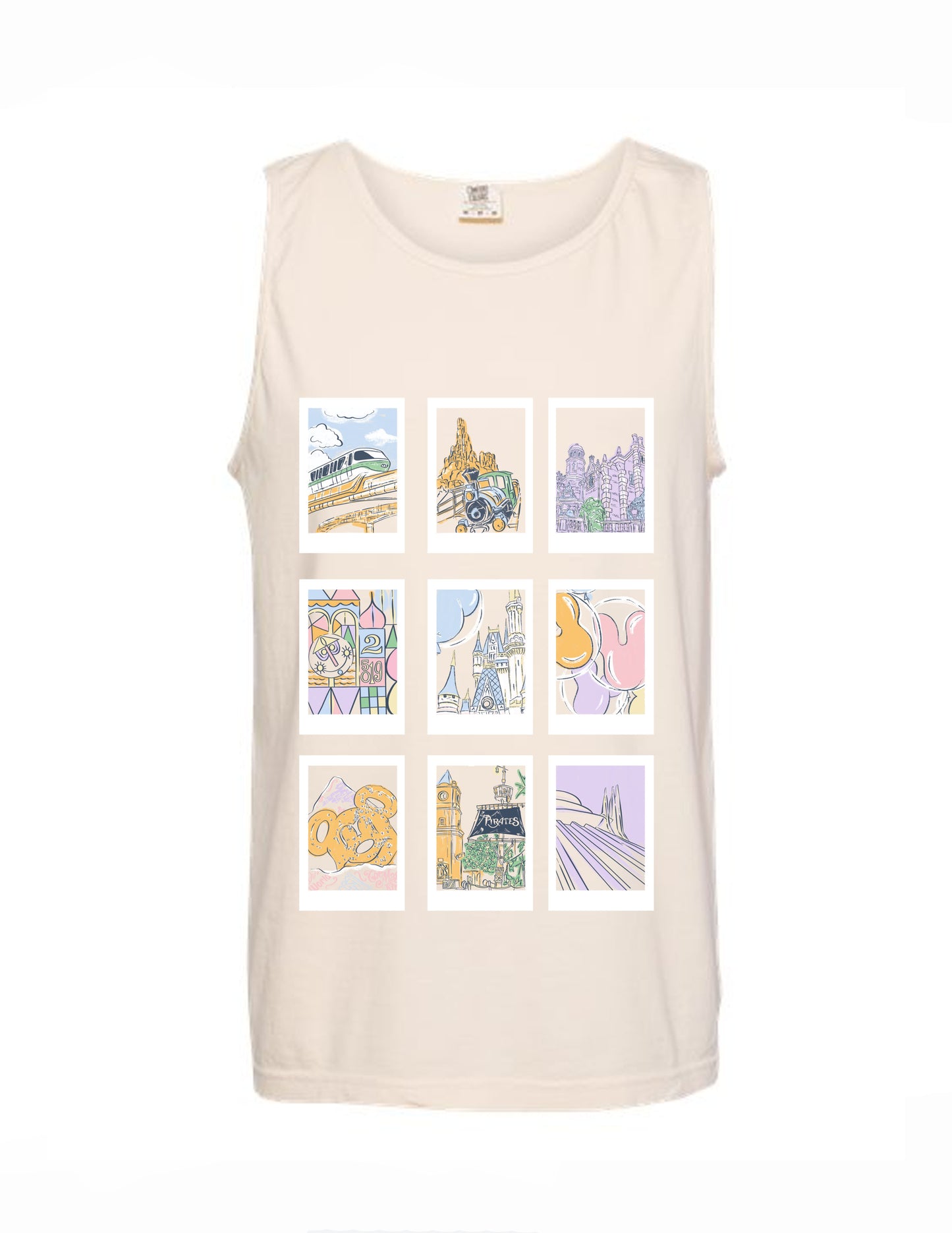 Park Snap Polaroid CC Tank – Ivory