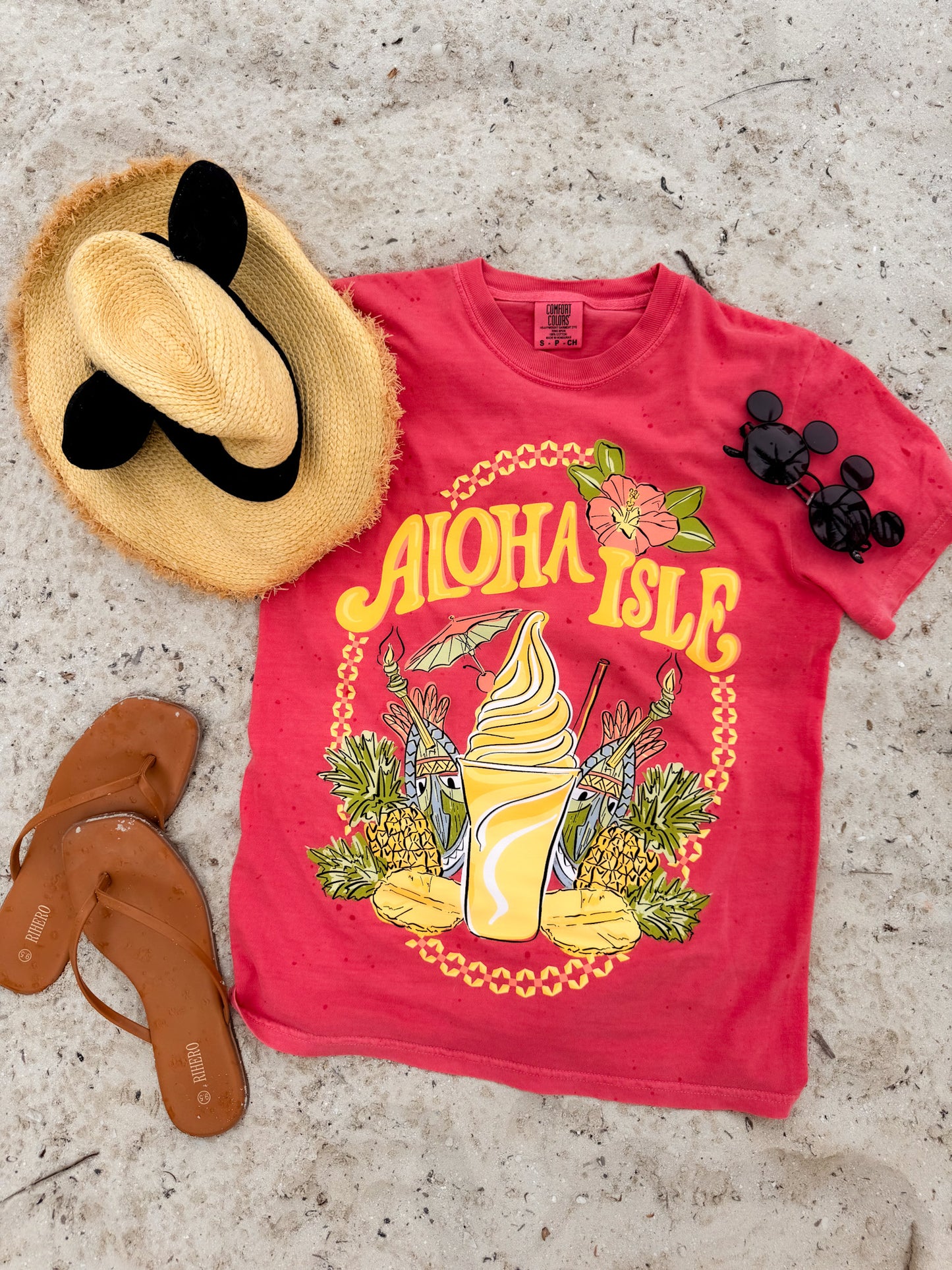 Pineapple Paradise Tee - Watermelon