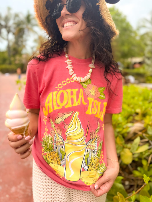Pineapple Paradise Tee - Watermelon