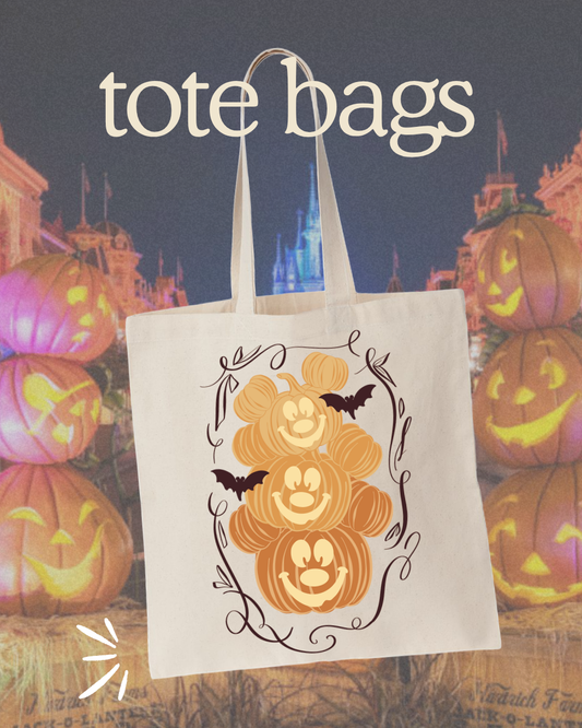 Pumpkin Stack Tote - Natural
