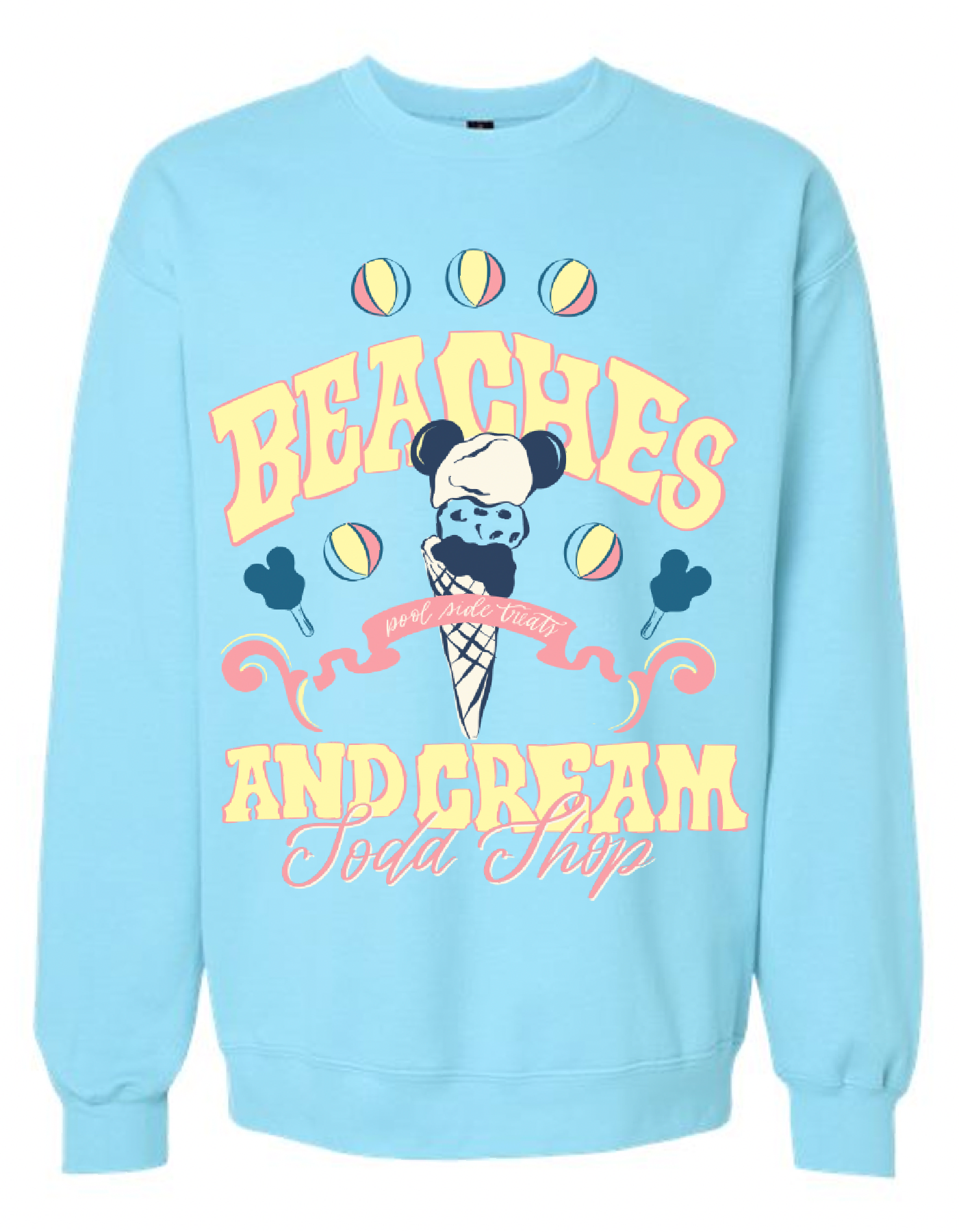 Beaches and Cream Sweatshirt - Sky Blue