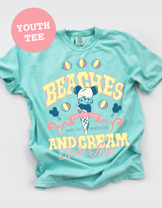 YOUTH Beaches and Cream Tee - Chalky Mint